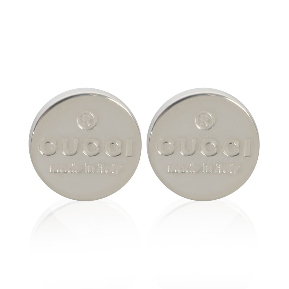 Gucci Sterling Silver  Trademark Earrings